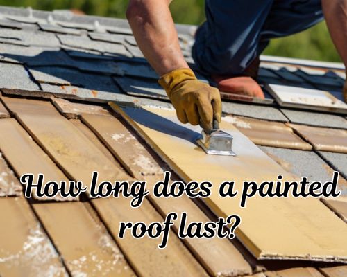 Roof painted in clean, precise lines.