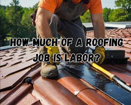 a commercial roof laborer working