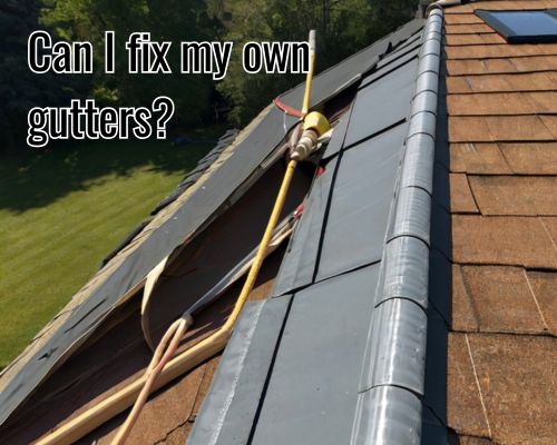 a roof gutter in need to be fixed