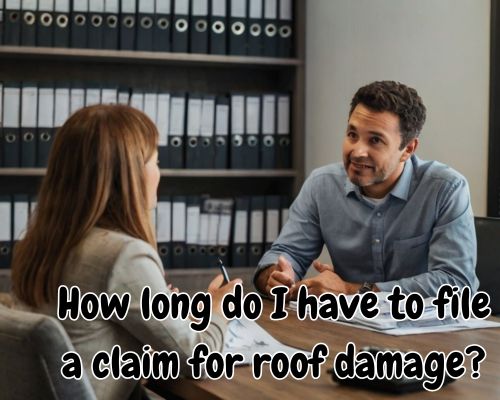 Roofing professional explaining details.
