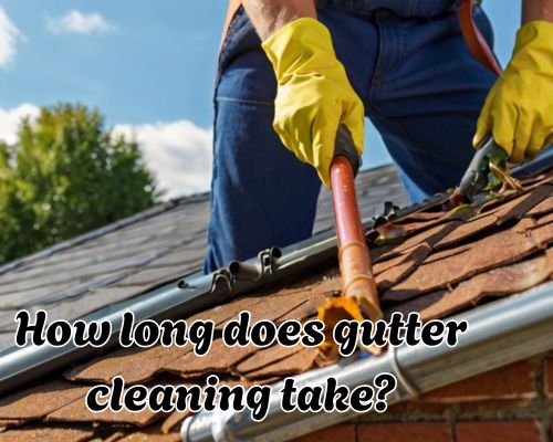 a professional with an ongoing roof gutter maintenance